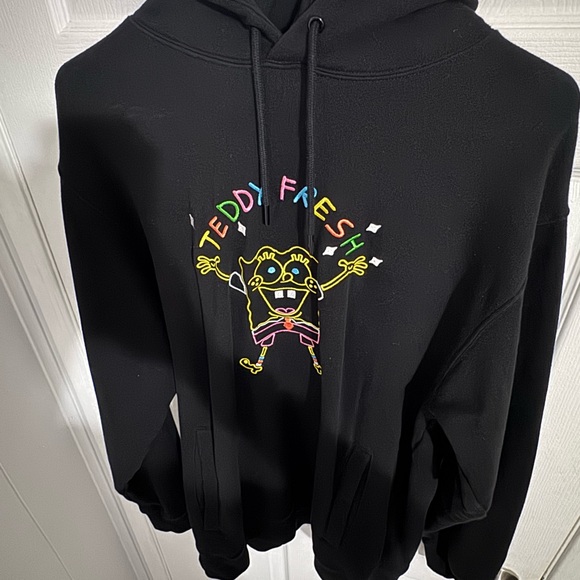 Teddy Fresh X SpongeBob embroidered hoodie 2020 Size L - Picture 4 of 5